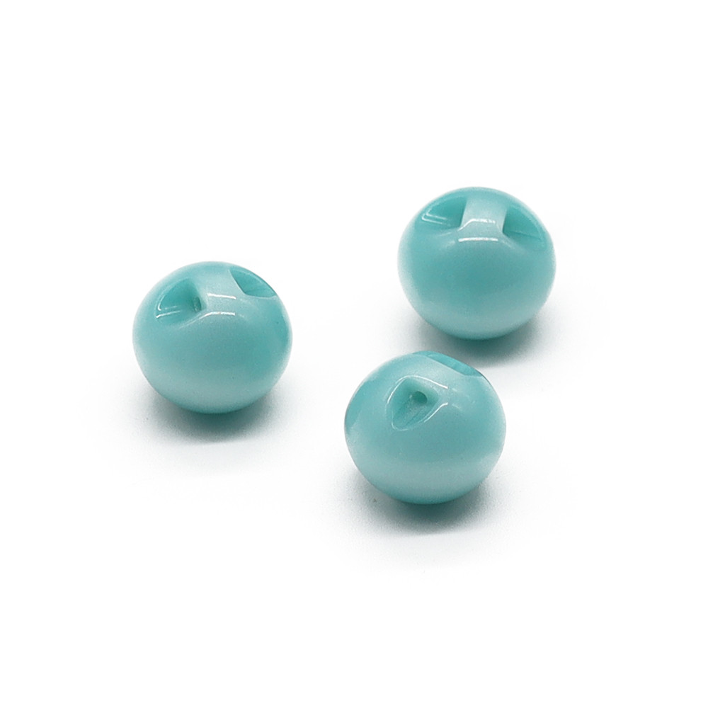 Buttons Iride Sphere 15 mm Turquoise 3 pc