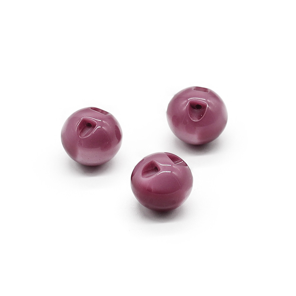 Buttons Iride Sphere 12 mm Old Rose 3 pc