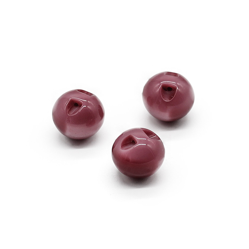 Buttons Iride Sphere 12 mm Burgundy 3 pc