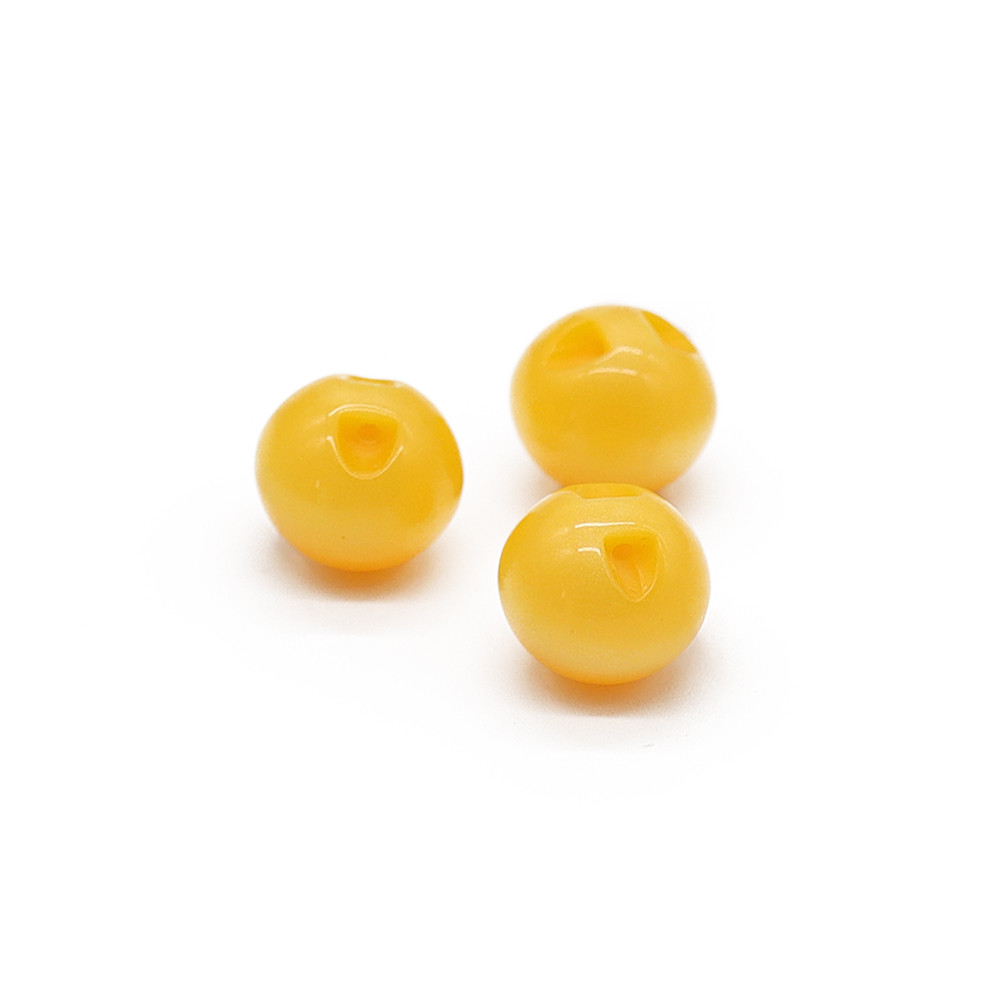 Buttons Iride Sphere 12 mm Yellow 3 pc