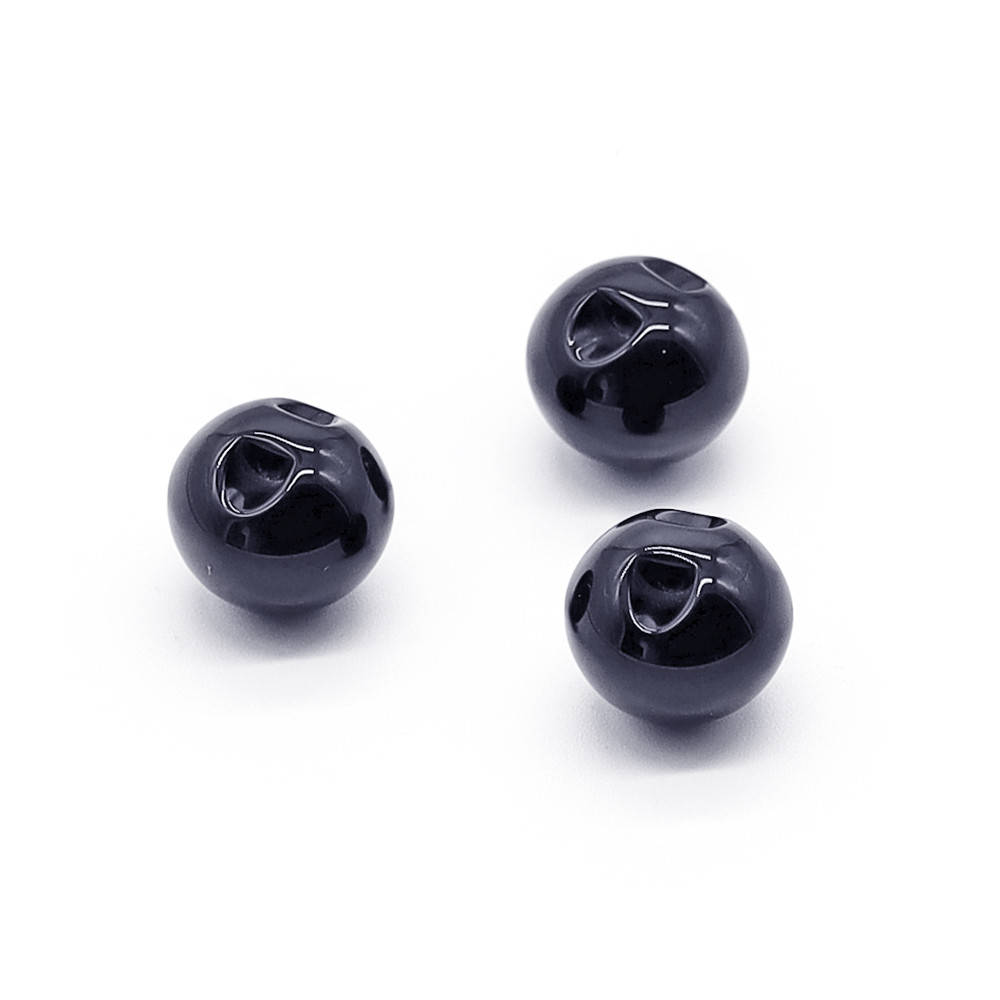 Buttons Iride Sphere 15 mm Blue plain 3 pc