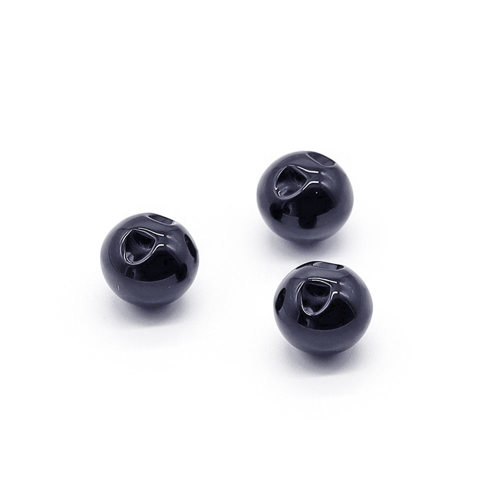 Buttons Iride Sphere 10 mm Blue plain 3 pc