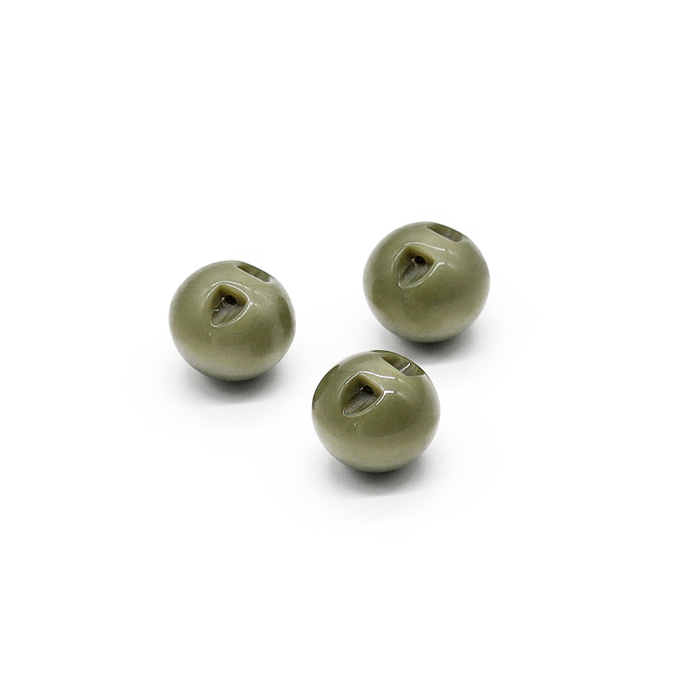 Botones Iride Esfera 10 mm Salvia 3 pz