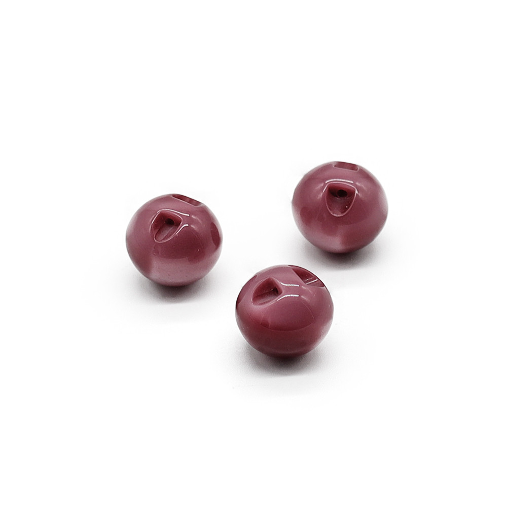Buttons Iride Sphere 10 mm Burgundy 3 pc