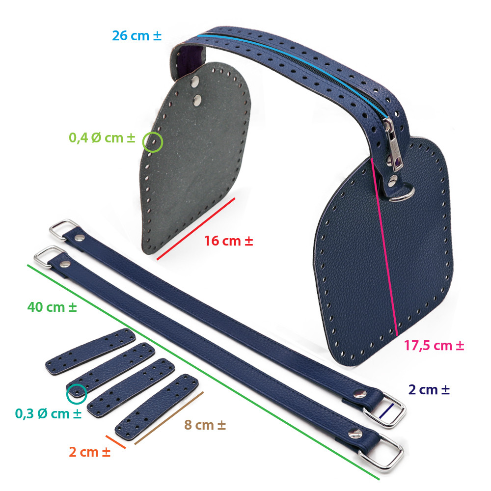 Ensemble de Sac Bauletto Bleu
