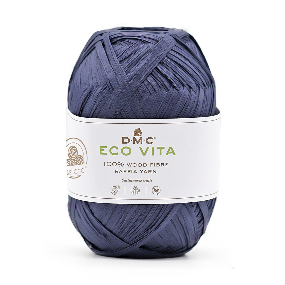 Rafia ECO VITA Azul 50 gramos