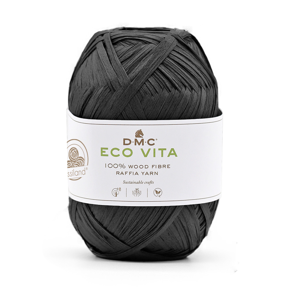 Raphia ECO VITA Noir 50 grammes