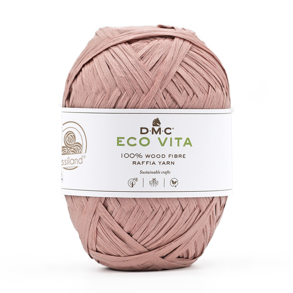 Raphia ECO VITA Vieux Rose 50 grammes