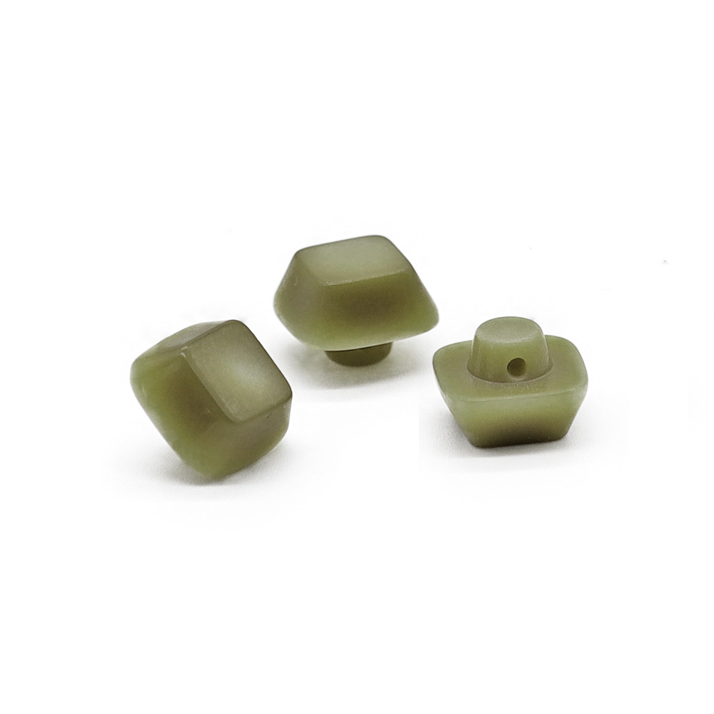 Bottoni Iride Cubo 10 mm Salvia 3 pz