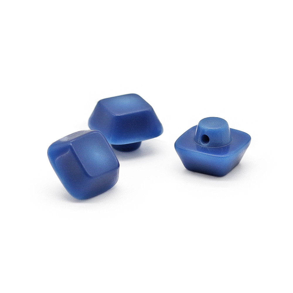 Buttons Iride Cube 12 mm Cornflower 3 pc
