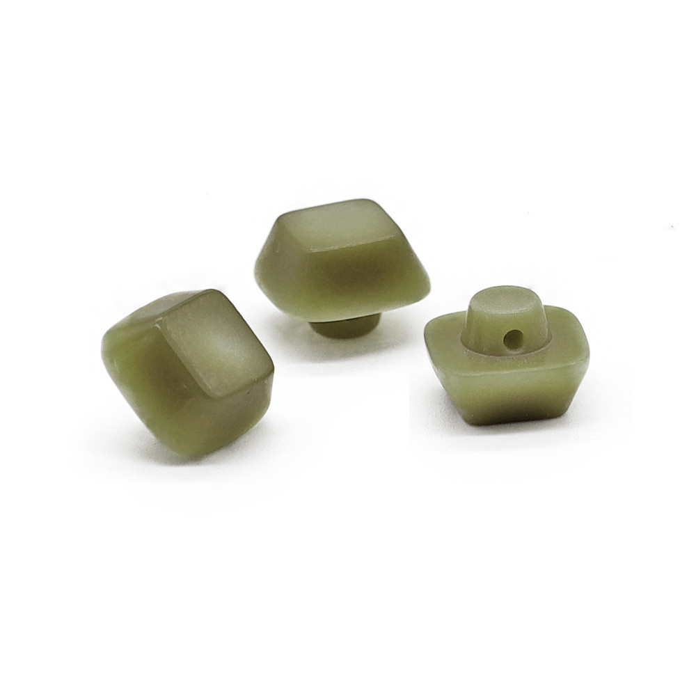 Buttons Iride Cube 12 mm Sage 3 pc