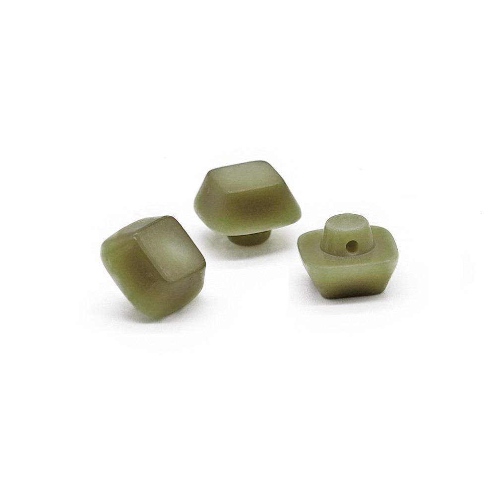 Buttons Iride Cube 9 mm Sage 3 pc