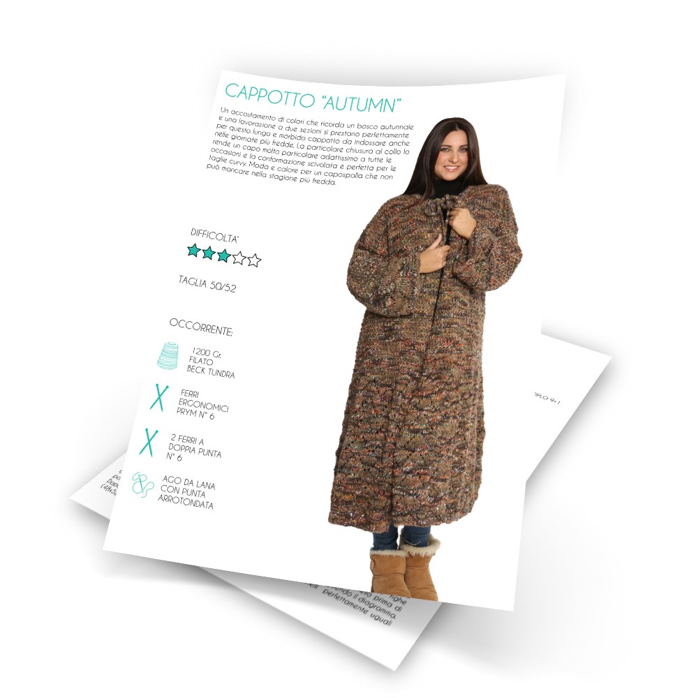 PDF scaricabile schema Tutorial Cappotto Autumn