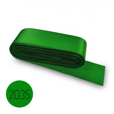 Satin ribbon 40mm. Green 2035. 10M