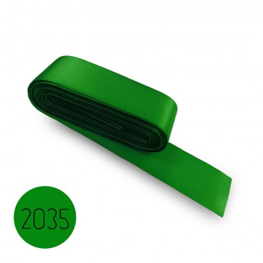 Satin ribbon 25mm. Green 2035. 10M